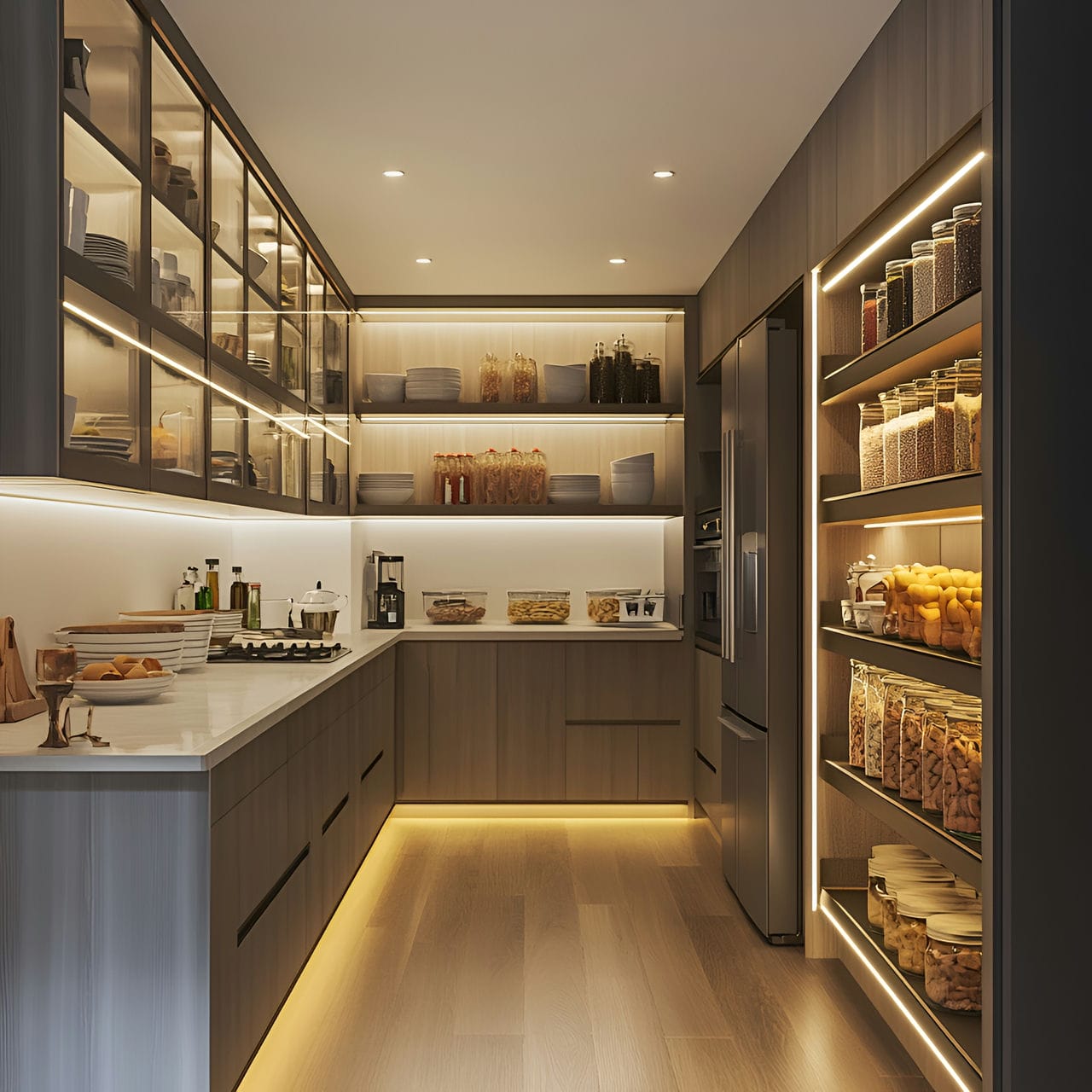 20 Best Kitchen Ideas And How To Design One Yourself! 294 11. Walk-in pantry