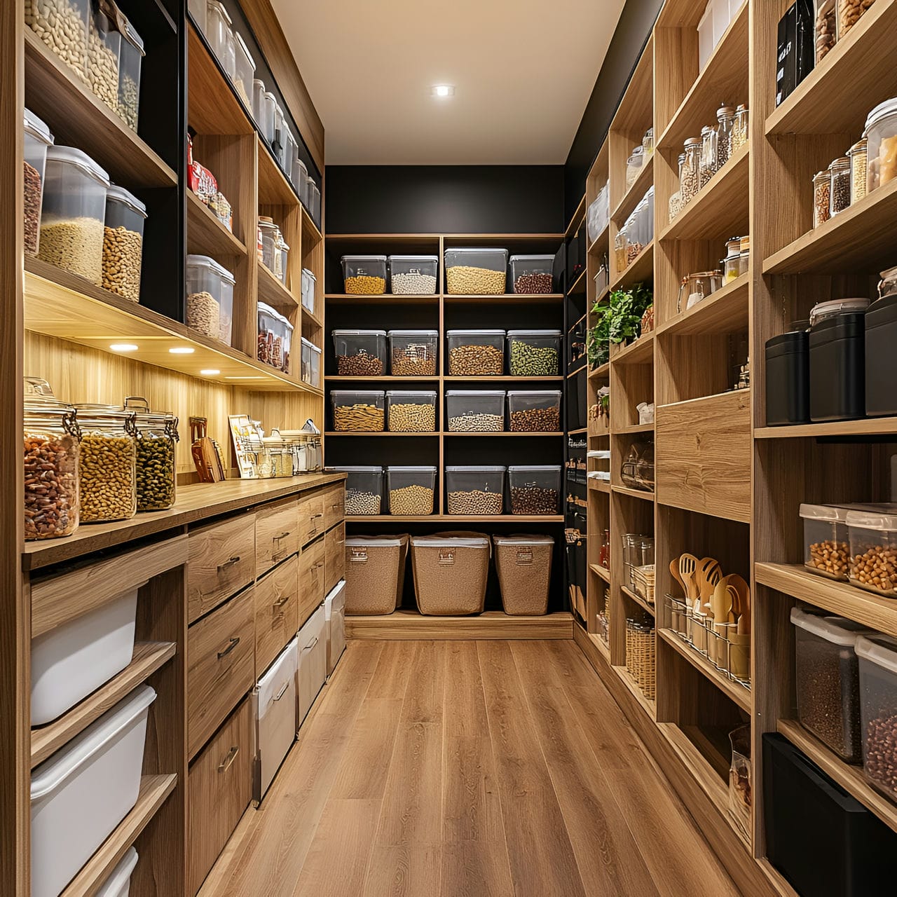 20 Best Kitchen Ideas And How To Design One Yourself! 289 11. Walk-in pantry