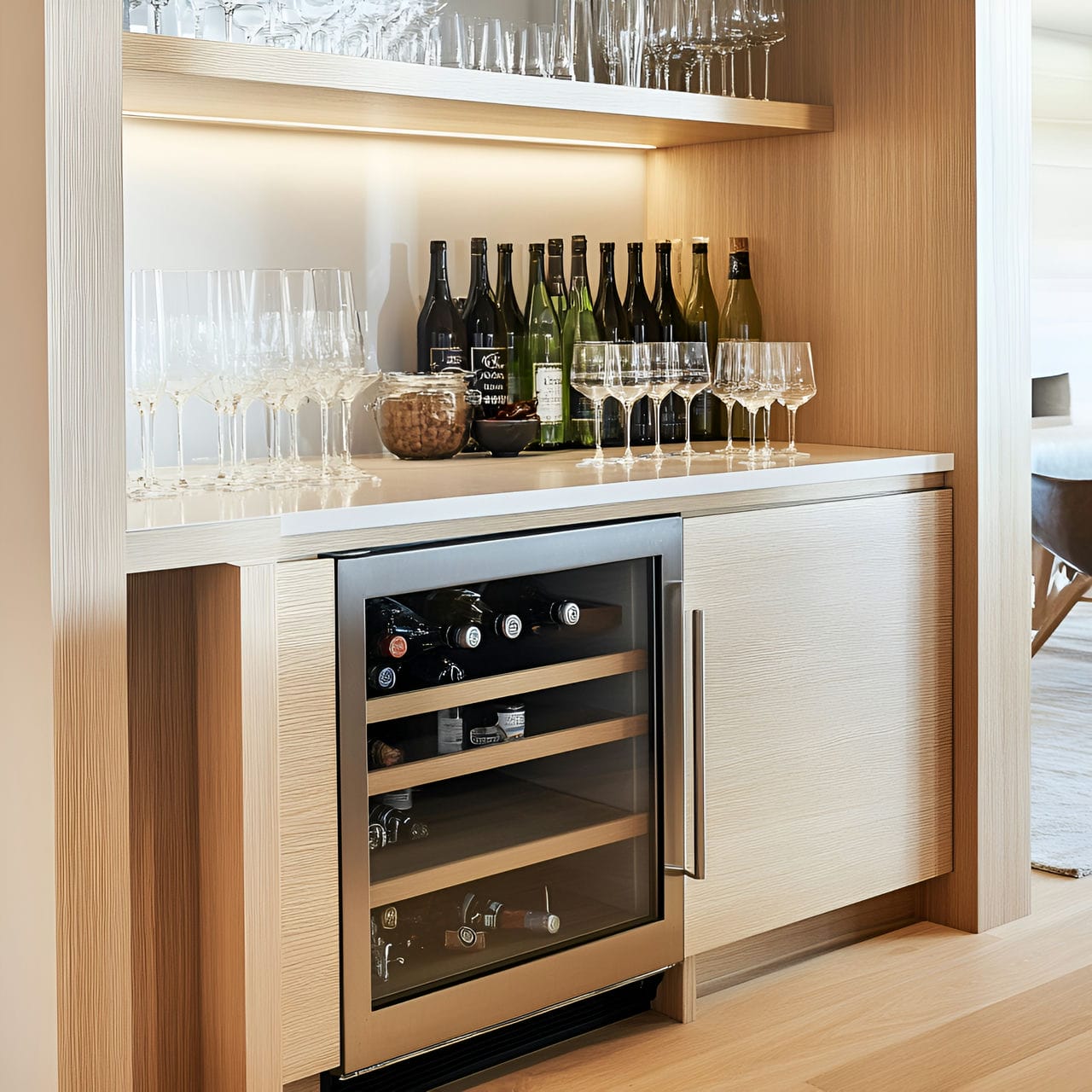 20 Best Dining Room Ideas And How To Design One Yourself! 280 12. Built-in bar