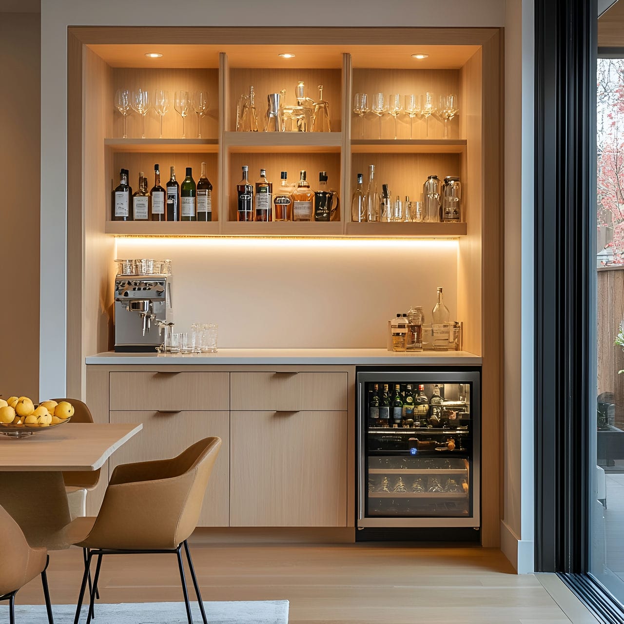 20 Best Dining Room Ideas And How To Design One Yourself! 285 12. Built-in bar