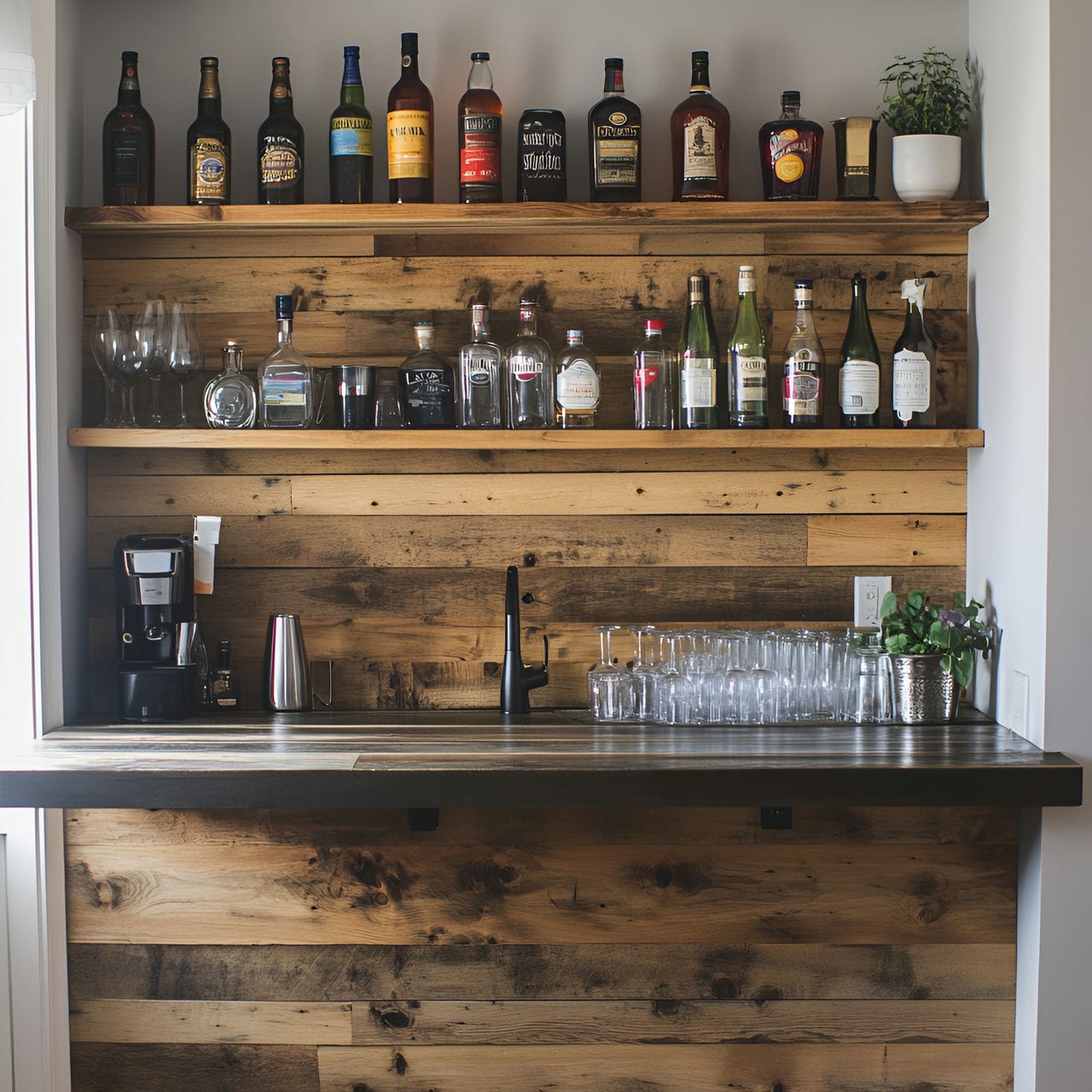 20 Best Dining Room Ideas And How To Design One Yourself! 288 12. Built-in bar