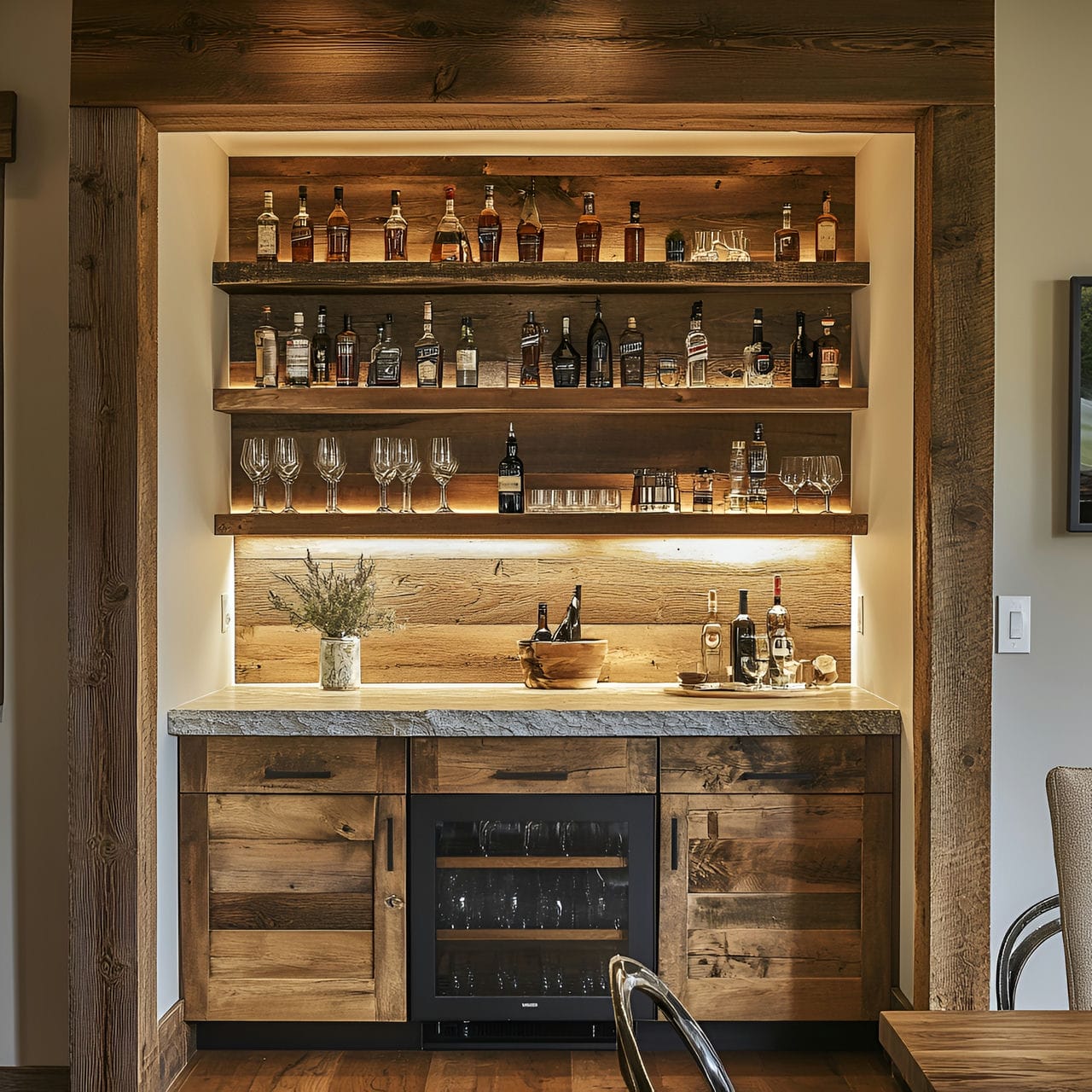 20 Best Dining Room Ideas And How To Design One Yourself! 286 12. Built-in bar