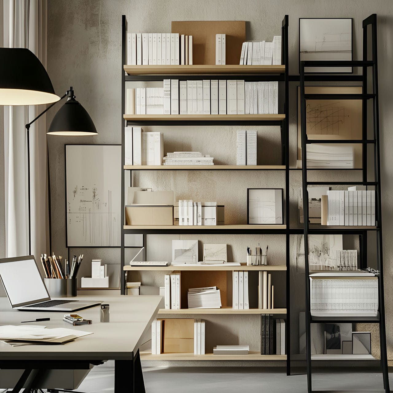 14. Bookshelves