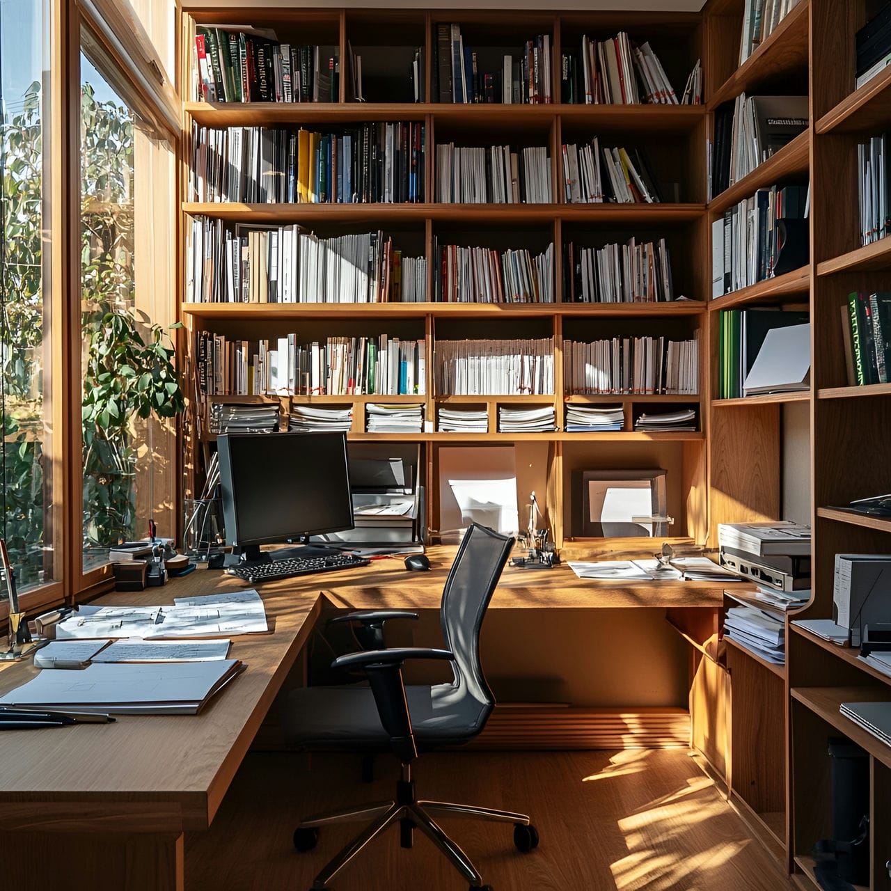 14. Bookshelves