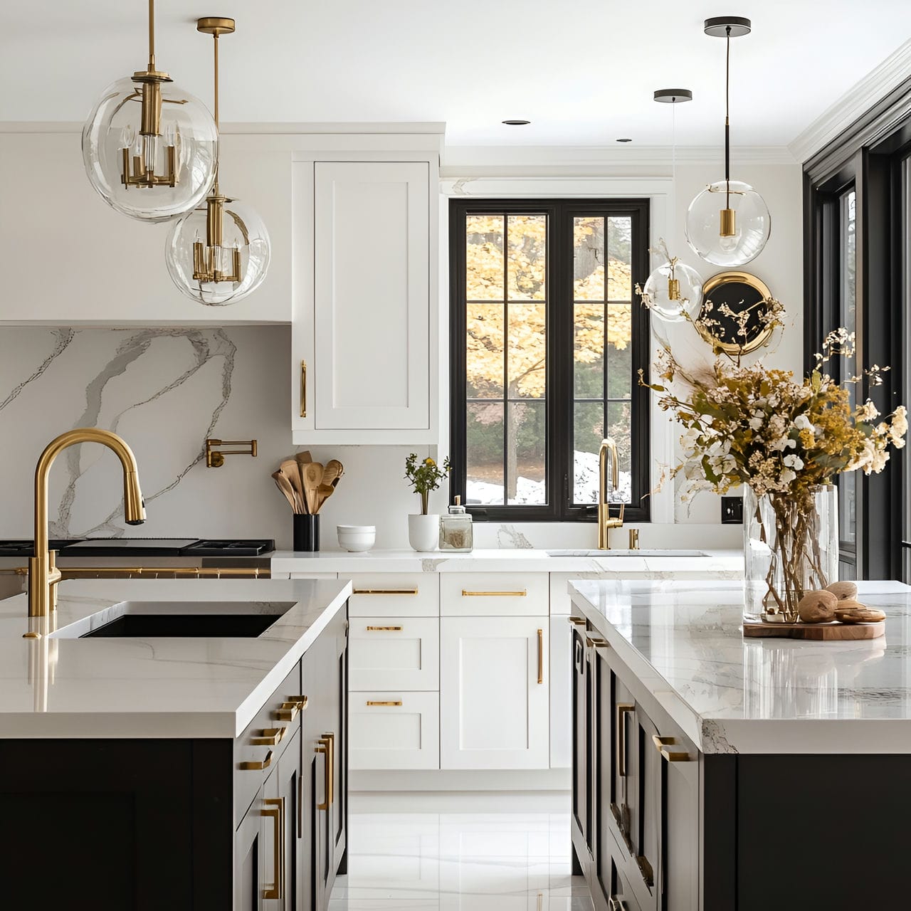 20 Best Kitchen Ideas And How To Design One Yourself! 319 14. Matte black hardware