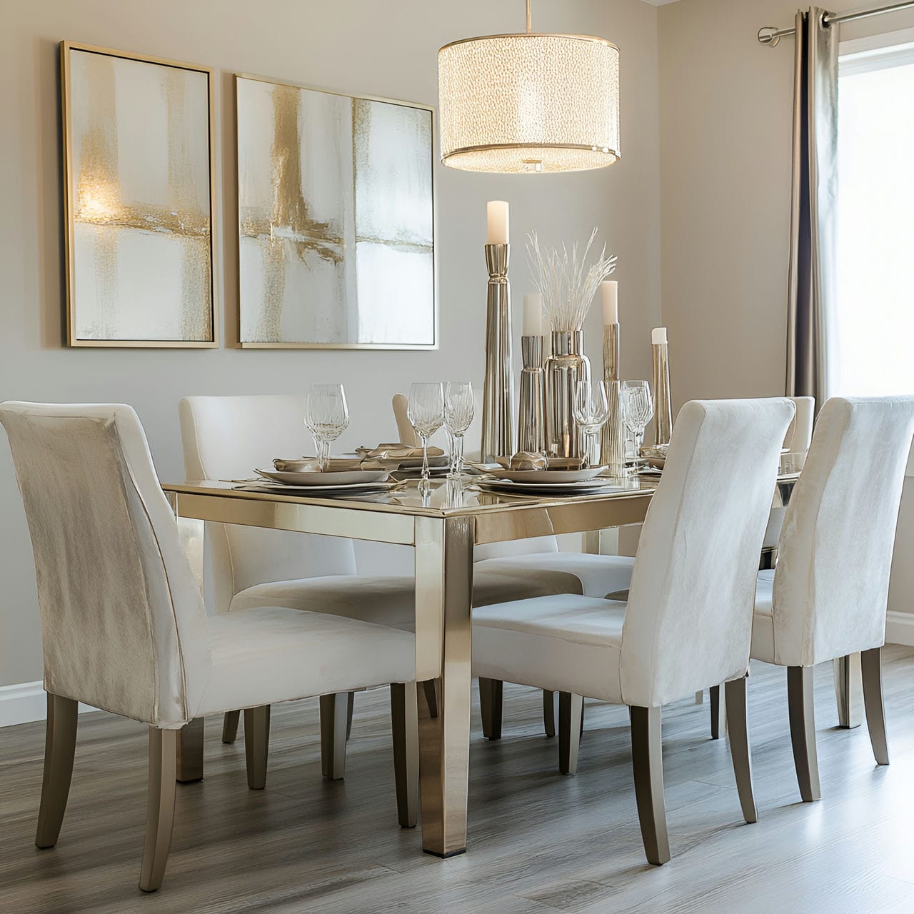 20 Best Dining Room Ideas And How To Design One Yourself! 305 14. Metallic accentsย