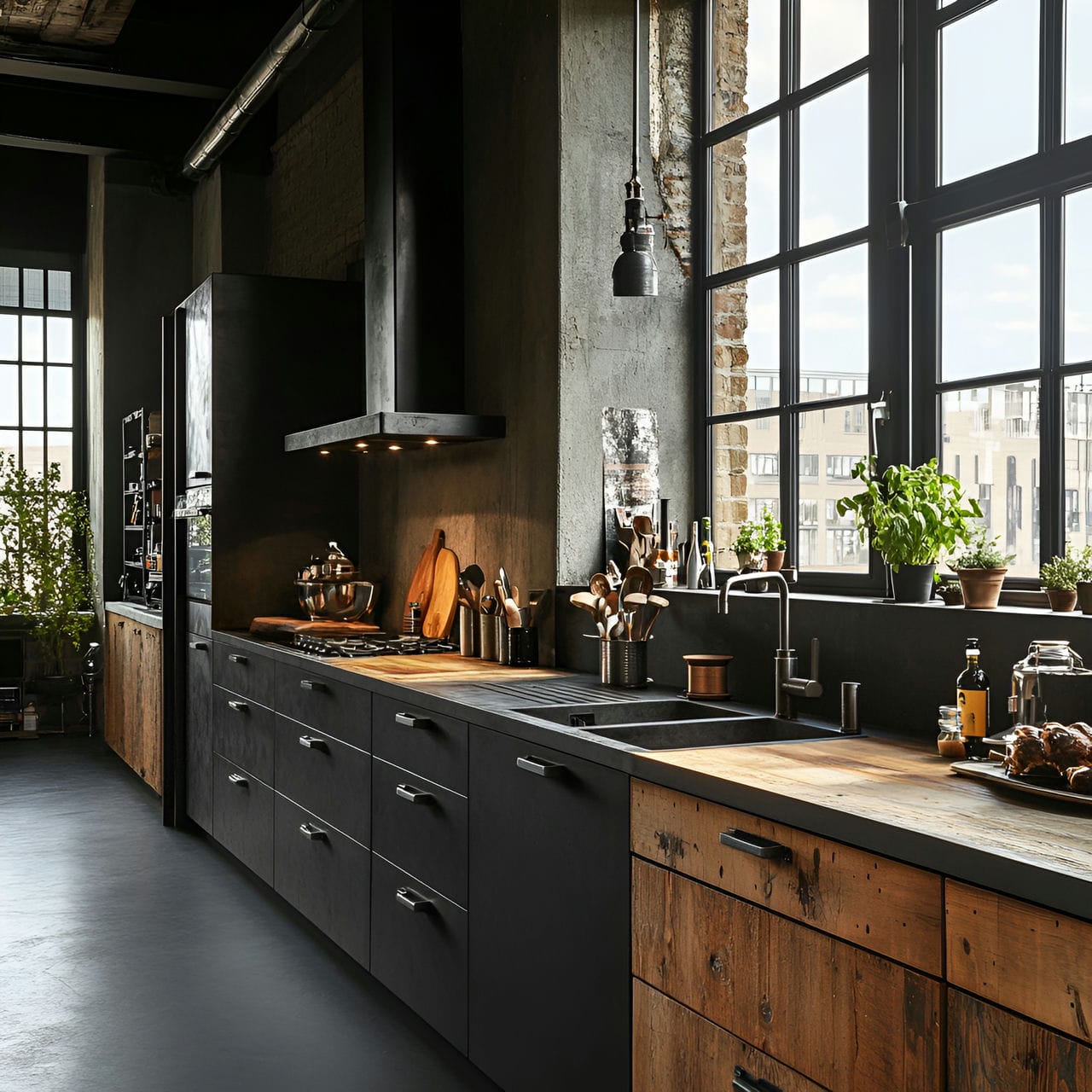 20 Best Kitchen Ideas And How To Design One Yourself! 317 14. Matte black hardware