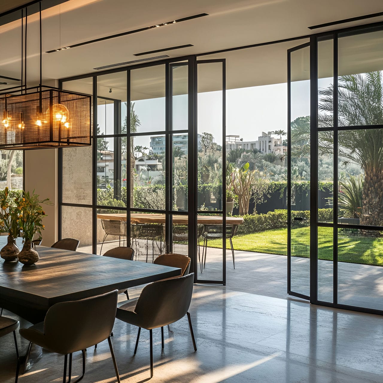 20 Best Dining Room Ideas And How To Design One Yourself! 312 15. Glass doorsย