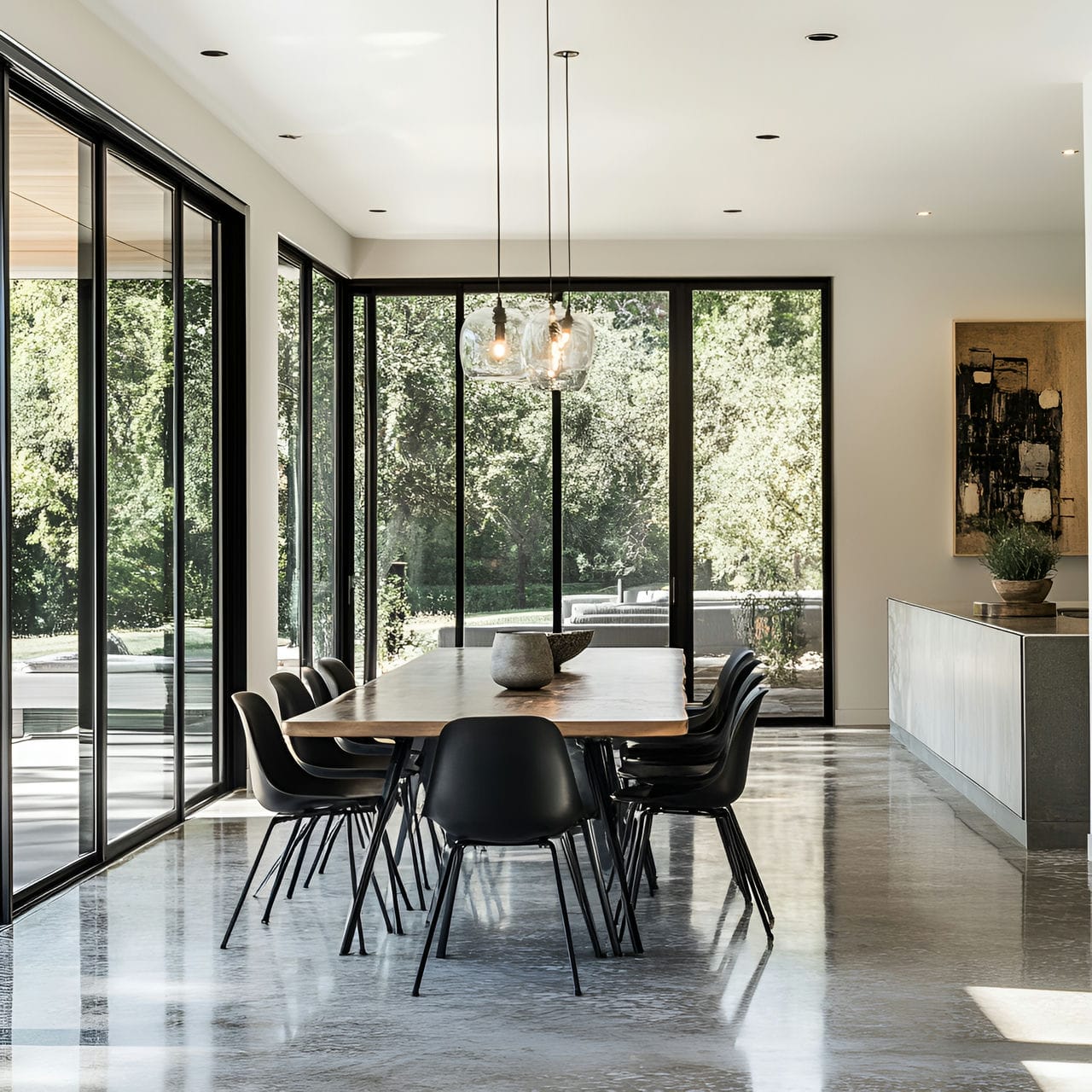 20 Best Dining Room Ideas And How To Design One Yourself! 313 15. Glass doorsย