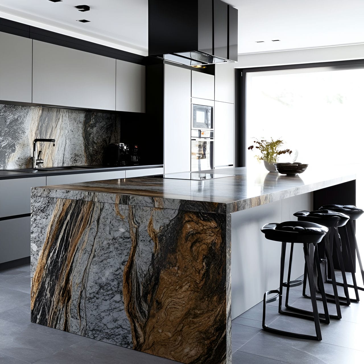20 Best Kitchen Ideas And How To Design One Yourself! 327 15. Waterfall countertop