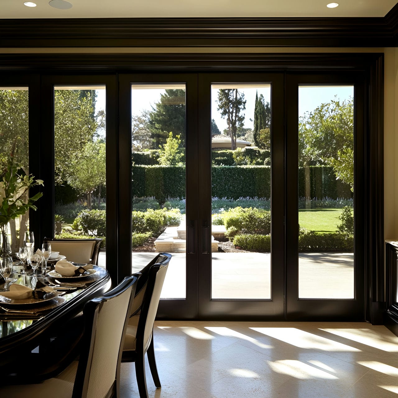 20 Best Dining Room Ideas And How To Design One Yourself! 318 15. Glass doorsย