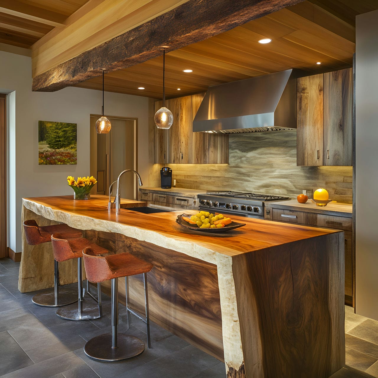 20 Best Kitchen Ideas And How To Design One Yourself! 326 15. Waterfall countertop