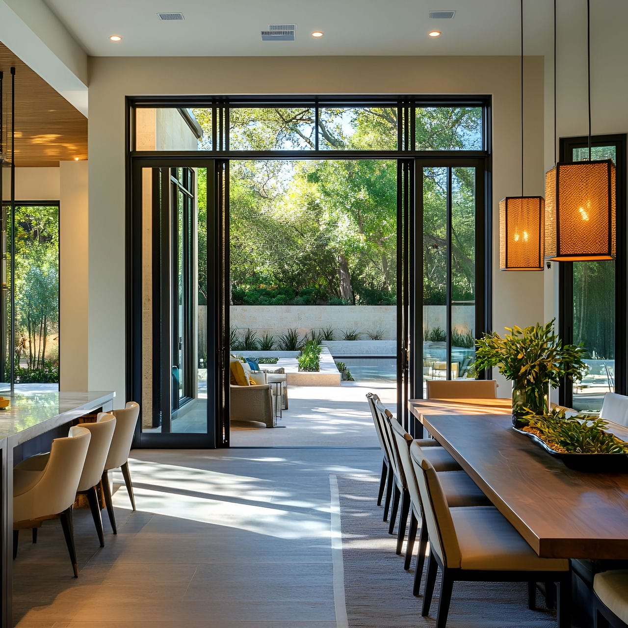 20 Best Dining Room Ideas And How To Design One Yourself! 317 15. Glass doorsย