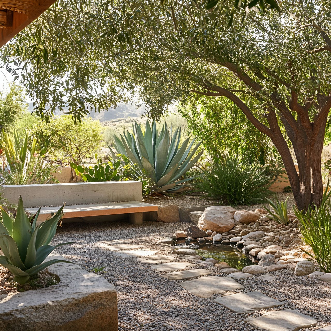 15. Desert oasis