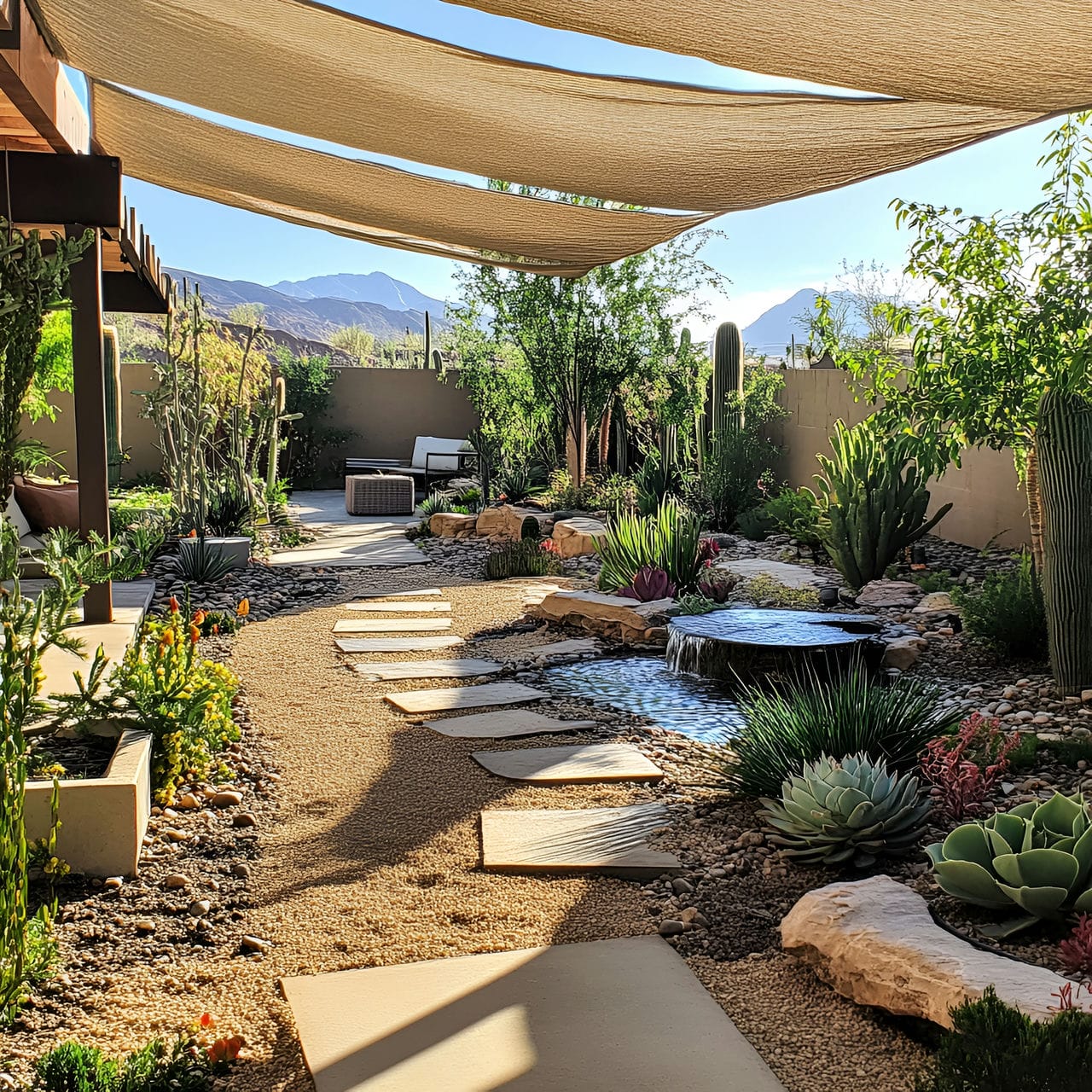 15. Desert oasis