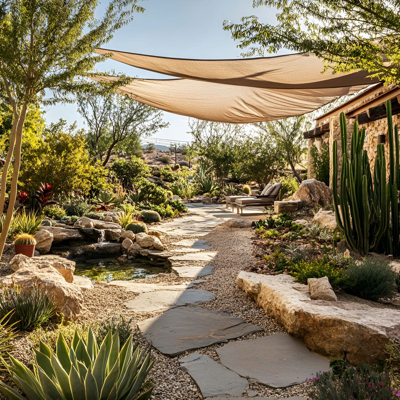 15. Desert oasis