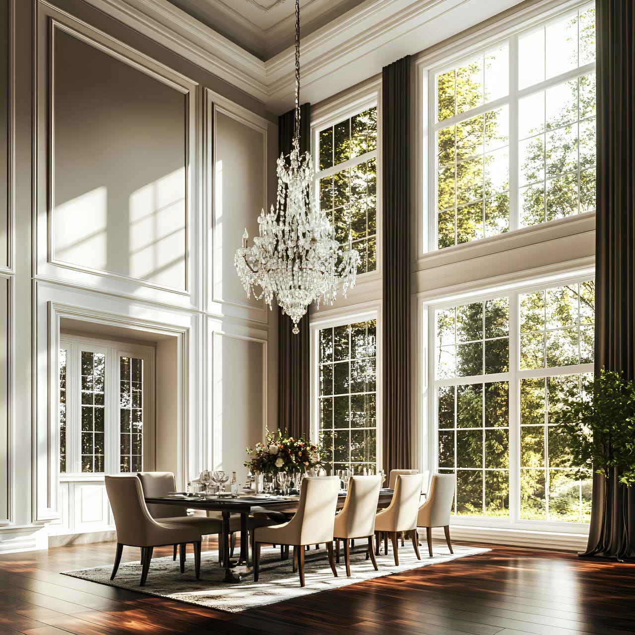 20 Best Dining Room Ideas And How To Design One Yourself! 319 16. High ceilings