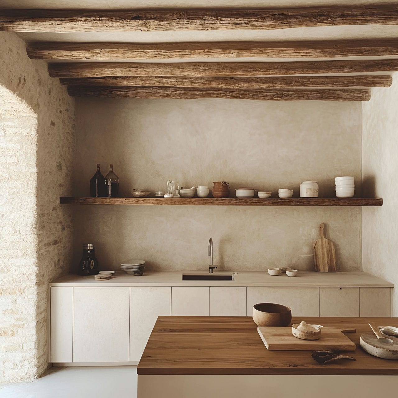 20 Best Kitchen Ideas And How To Design One Yourself! 337 16. Exposed wood beams