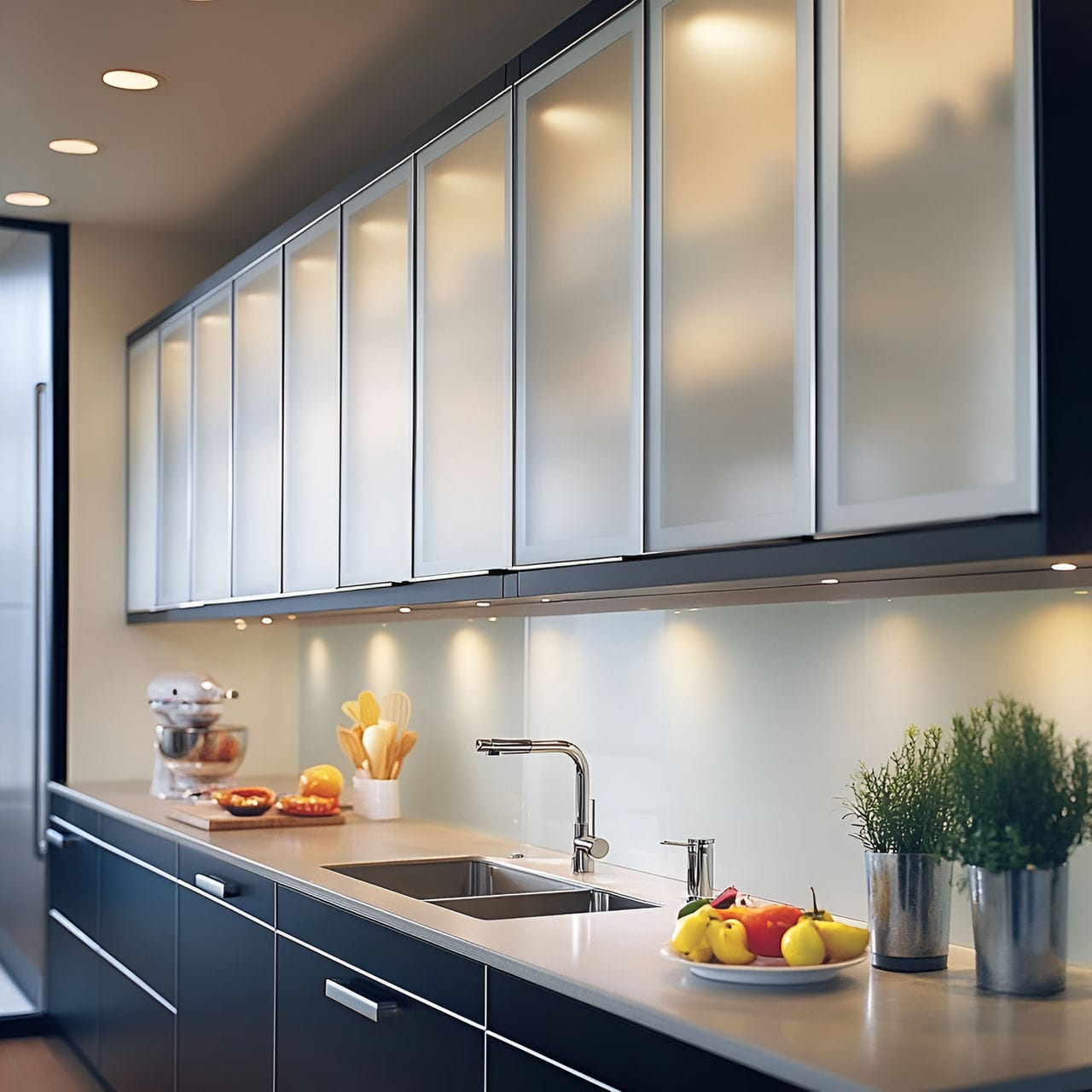 20 Best Kitchen Ideas And How To Design One Yourself! 345 17. Glass-front cabinets
