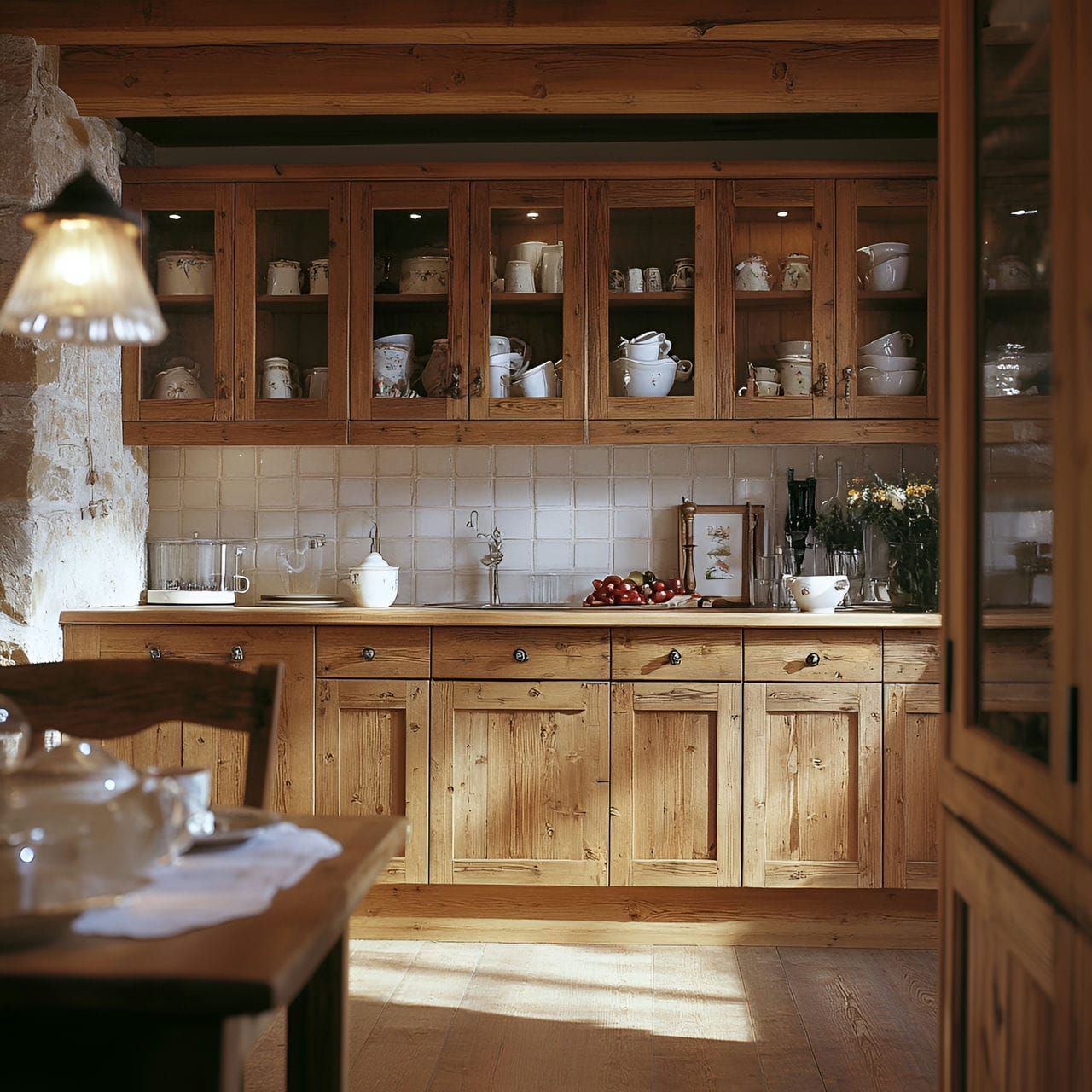 20 Best Kitchen Ideas And How To Design One Yourself! 344 17. Glass-front cabinets