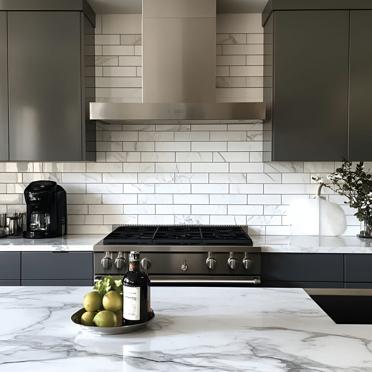 20 Best Kitchen Ideas And How To Design One Yourself! 350 18. Marble backsplash
