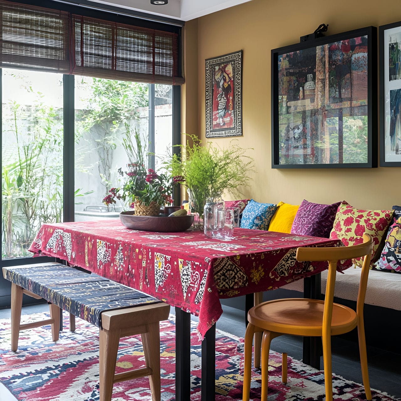 20 Best Dining Room Ideas And How To Design One Yourself! 341 18. Bold color accentsย