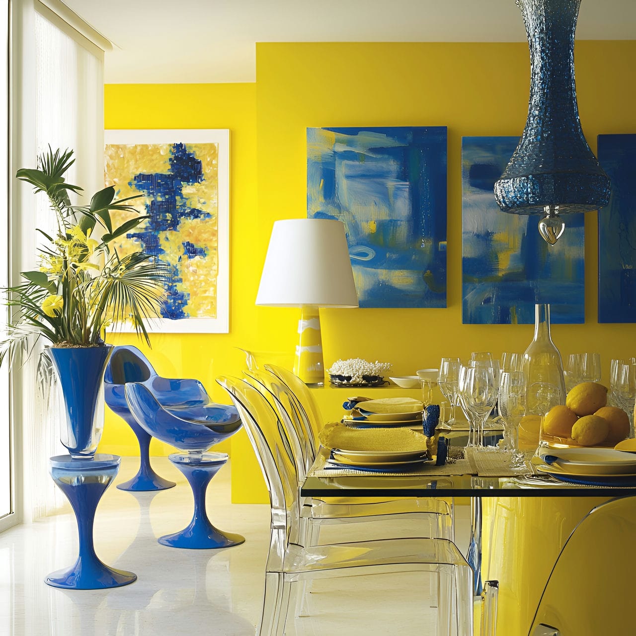 20 Best Dining Room Ideas And How To Design One Yourself! 342 18. Bold color accentsย