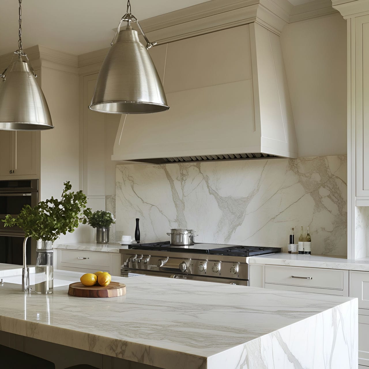 20 Best Kitchen Ideas And How To Design One Yourself! 354 18. Marble backsplash