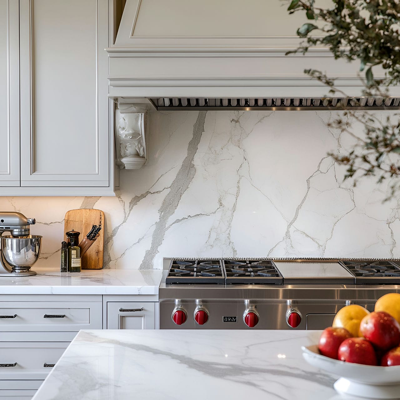 20 Best Kitchen Ideas And How To Design One Yourself! 355 18. Marble backsplash