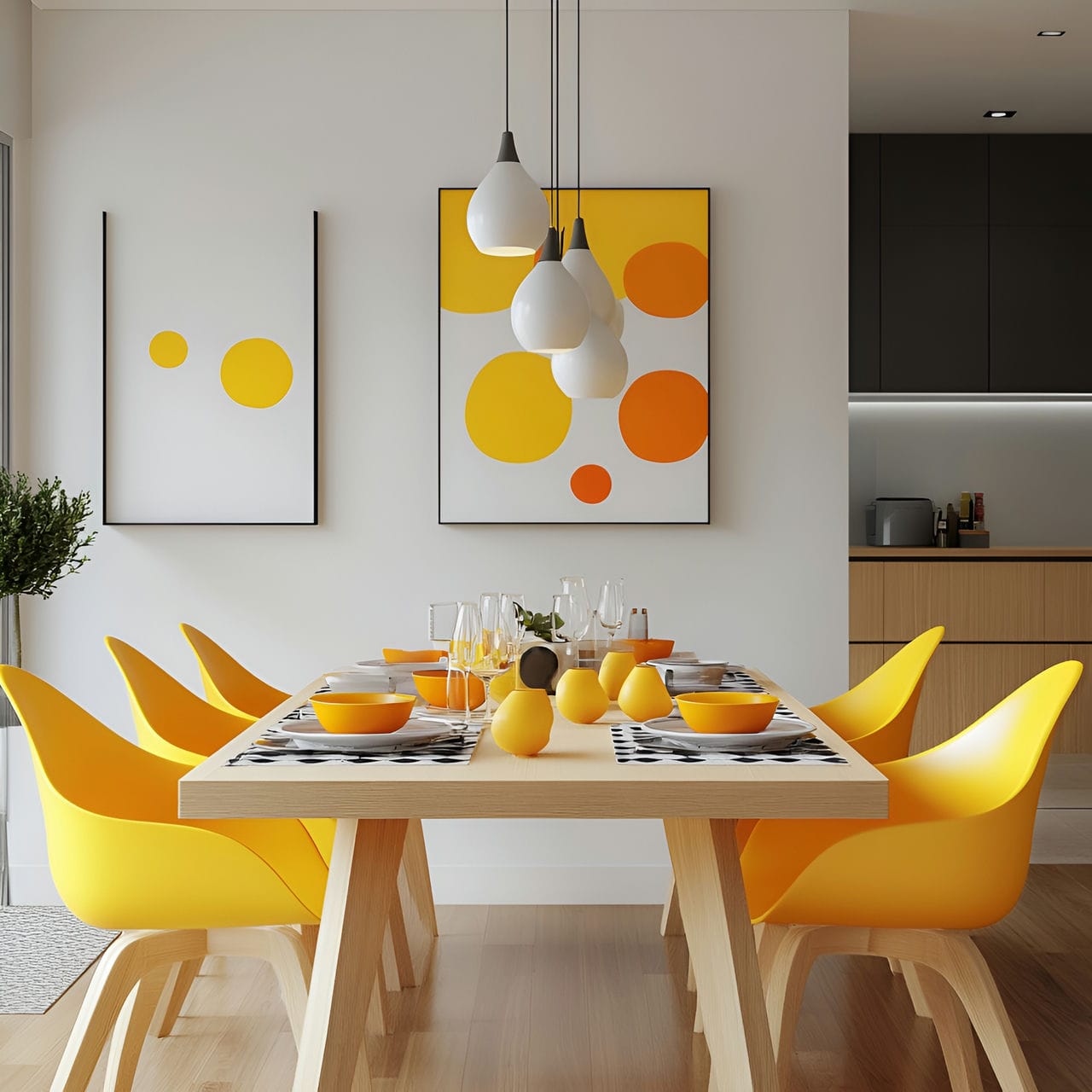 20 Best Dining Room Ideas And How To Design One Yourself! 346 18. Bold color accentsย
