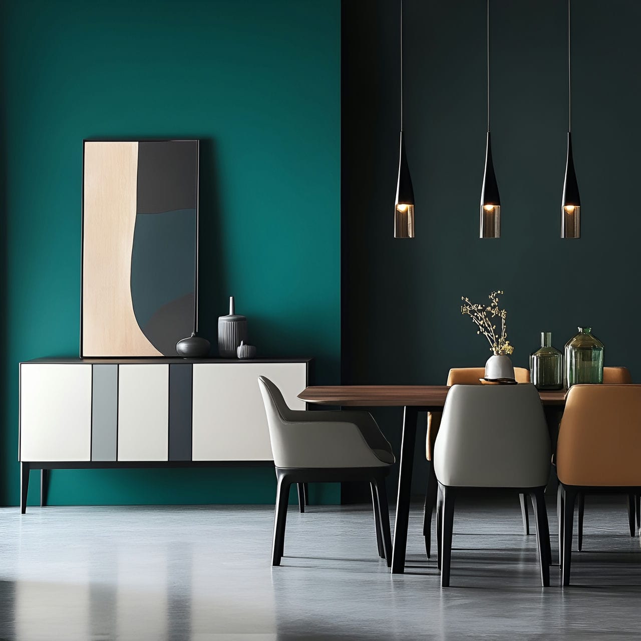20 Best Dining Room Ideas And How To Design One Yourself! 347 18. Bold color accentsย