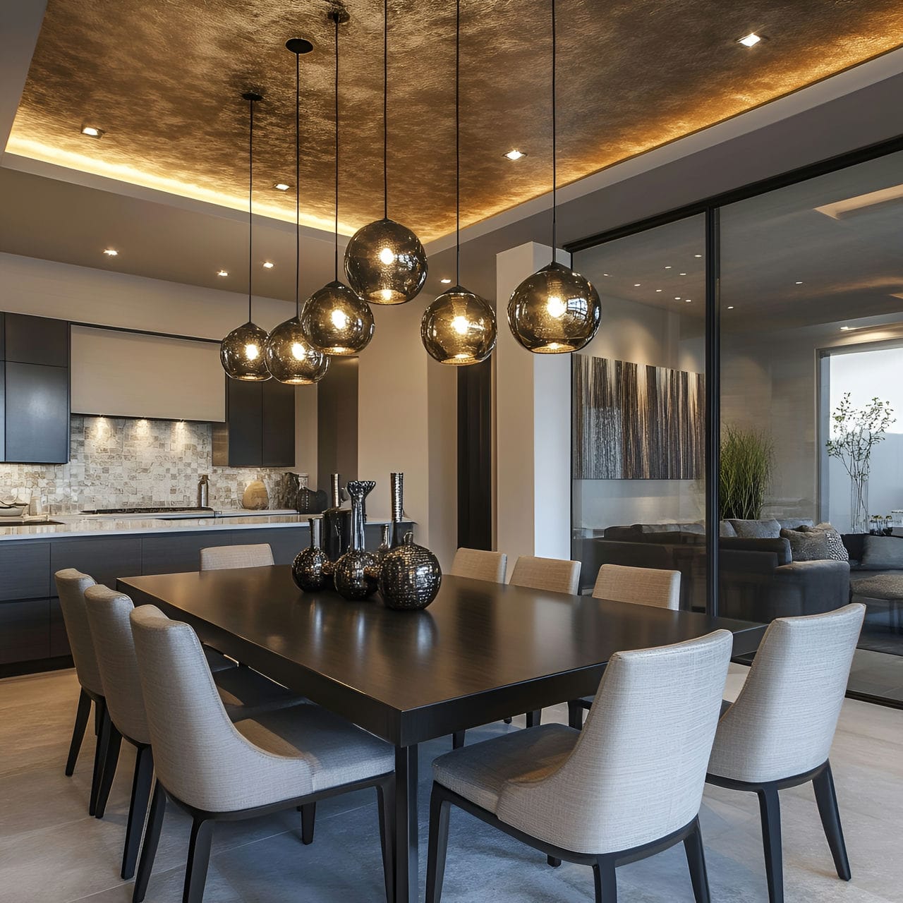 20 Best Dining Room Ideas And How To Design One Yourself! 352 19. Textured ceiling