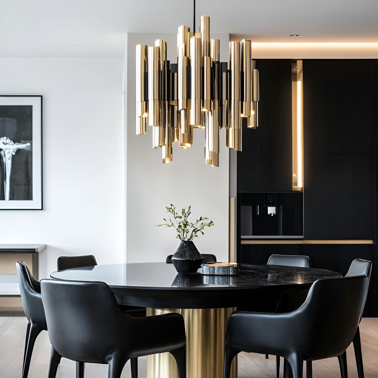 20 Best Dining Room Ideas And How To Design One Yourself! 185 1. Statement chandelier