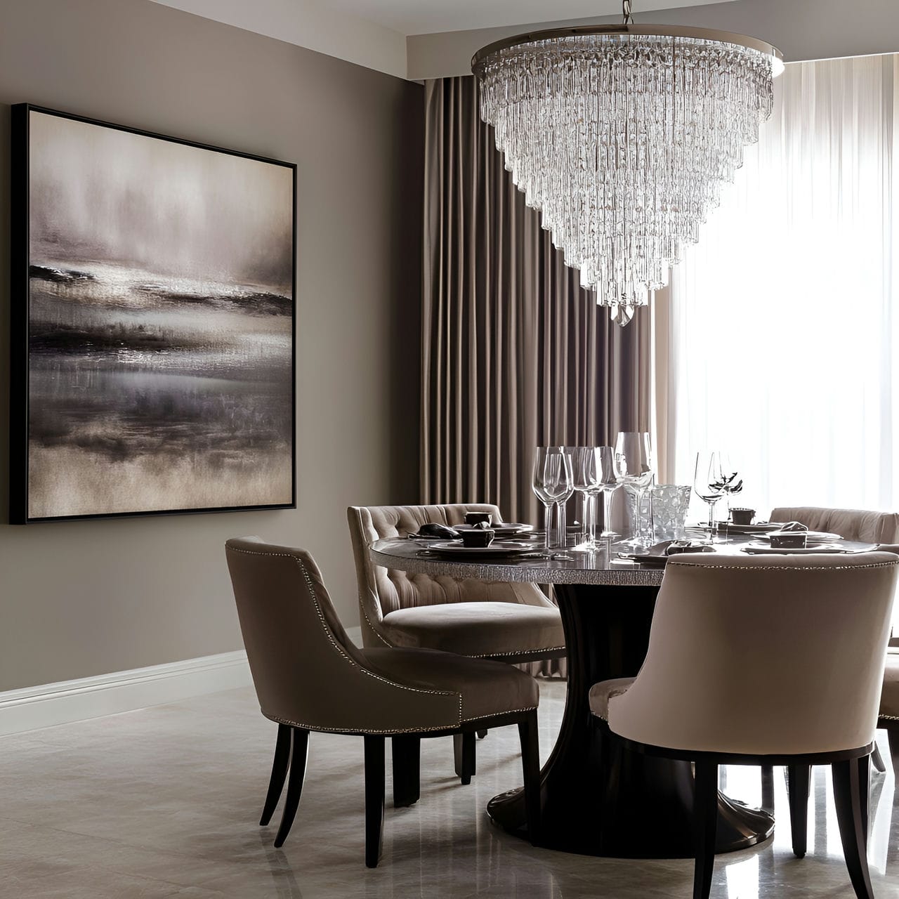 20 Best Dining Room Ideas And How To Design One Yourself! 190 1. Statement chandelier