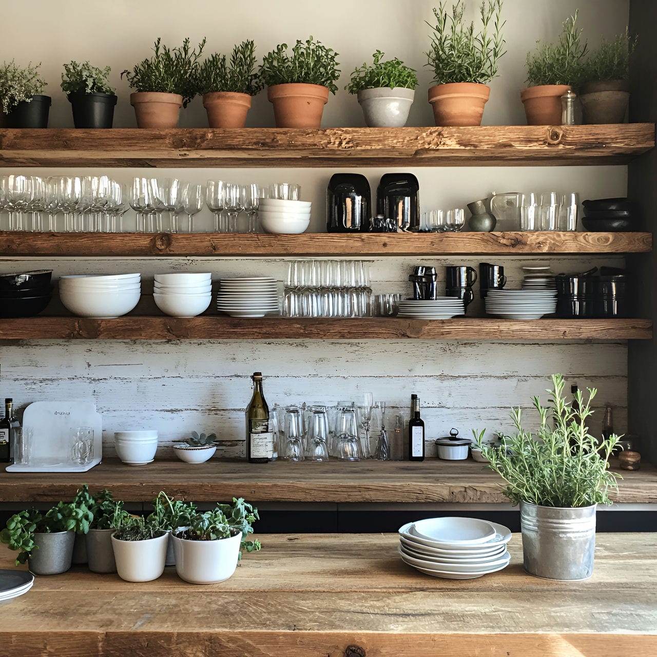 20 Best Kitchen Ideas And How To Design One Yourself! 190 1. Open shelving