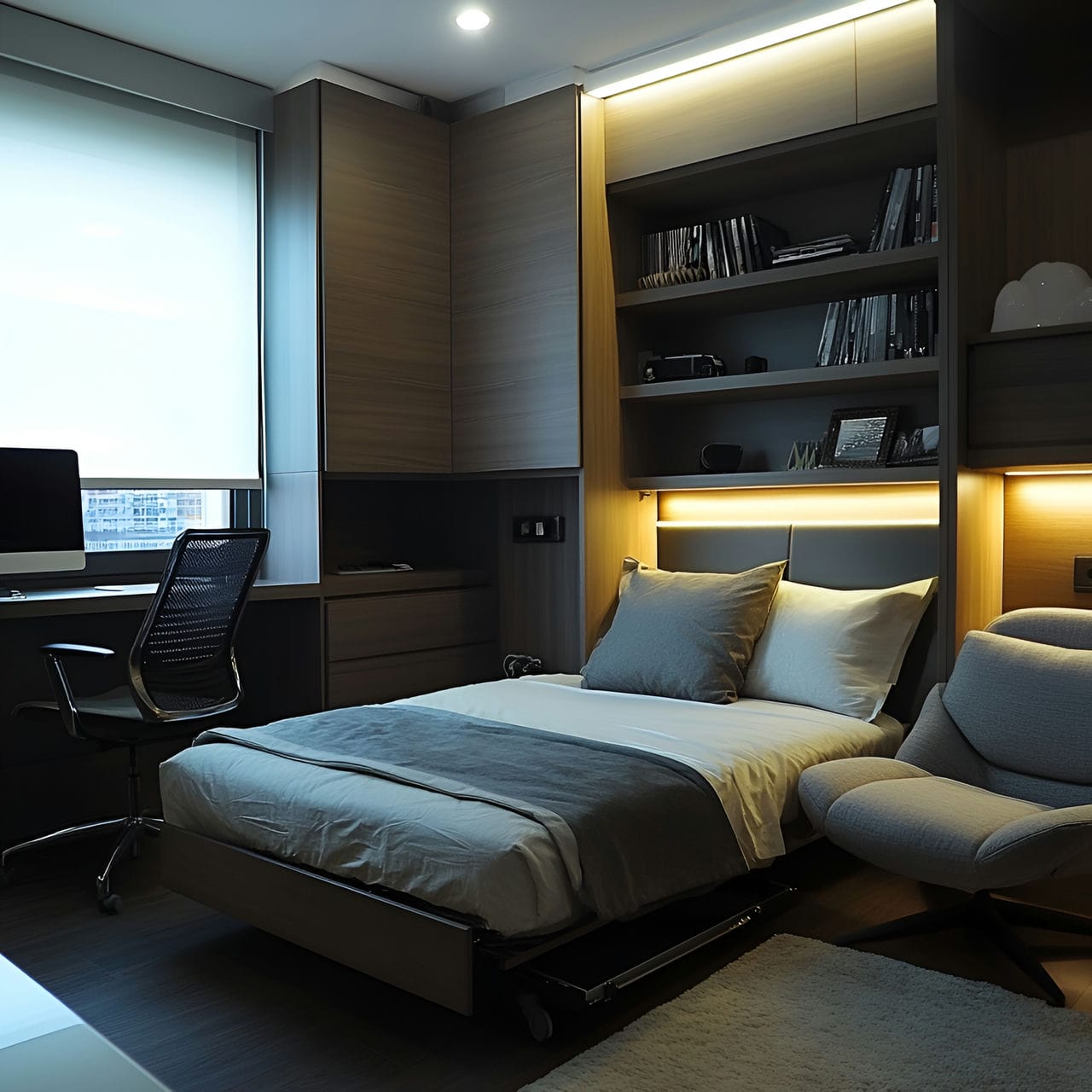 16 Best Bedroom Ideas And How To Design One Yourself! 152 1. Spatial efficiency