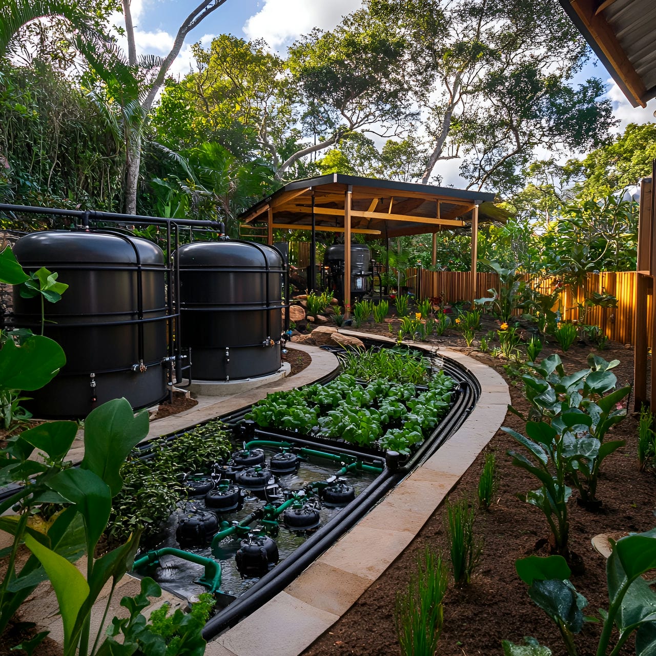 20 Best Garden Ideas And How To Design One Yourself! 272 20. Rainwater harvesting systems