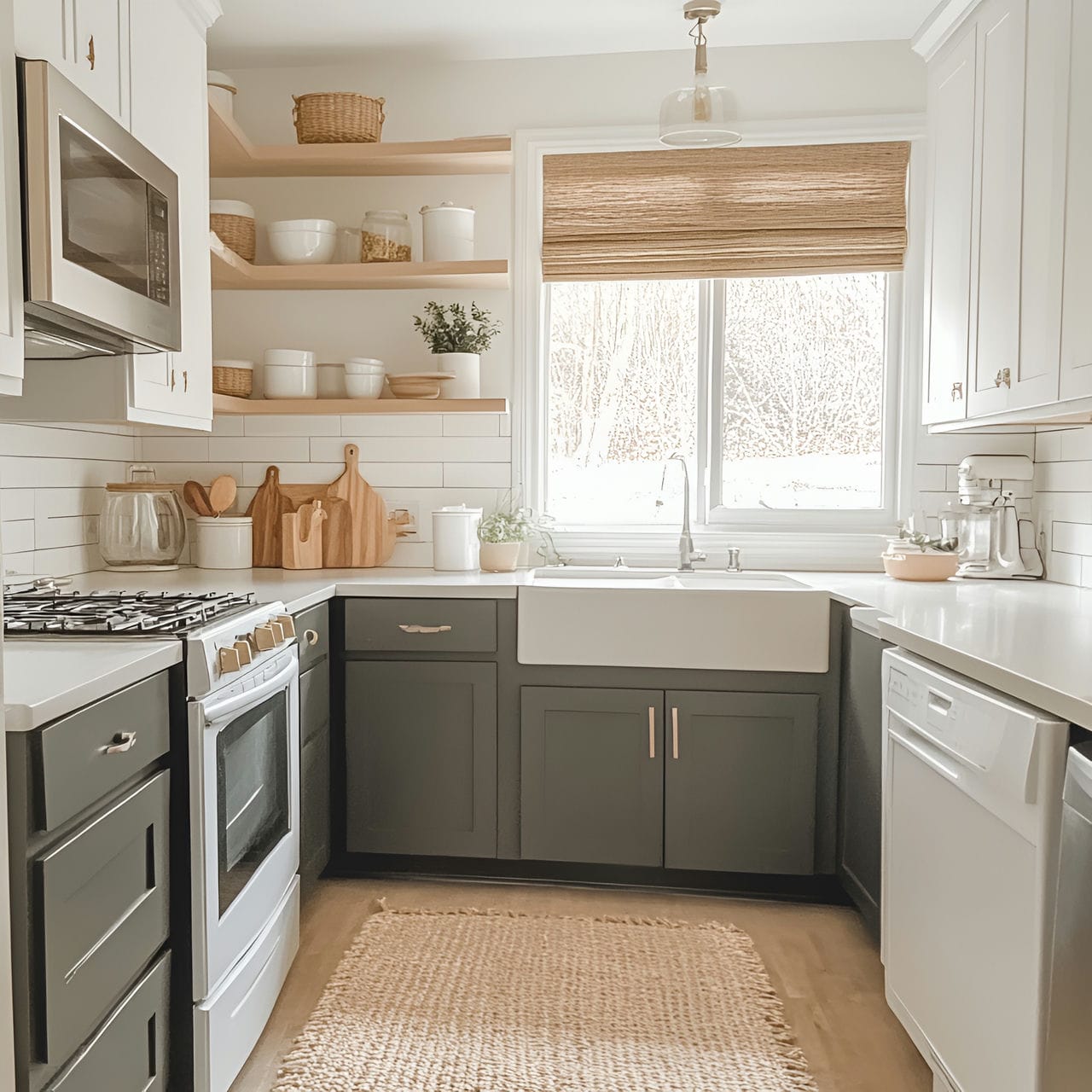 20 Best Kitchen Ideas And How To Design One Yourself! 198 2. Two-tone cabinets