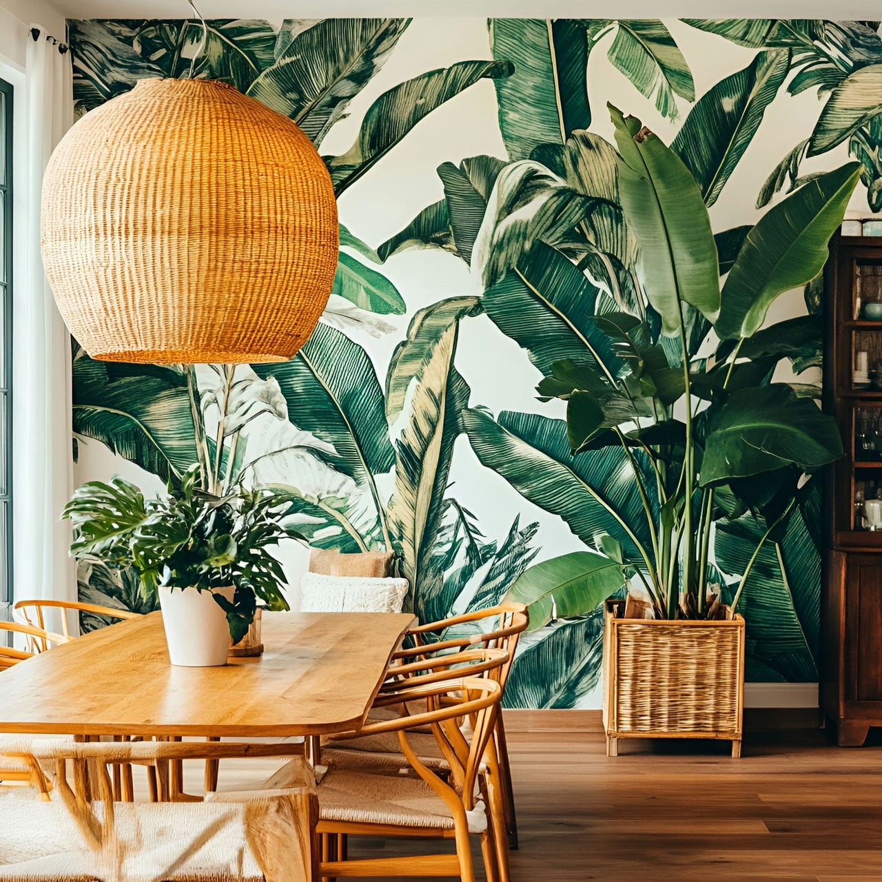 20 Best Dining Room Ideas And How To Design One Yourself! 203 2. Patterned wallpaperย