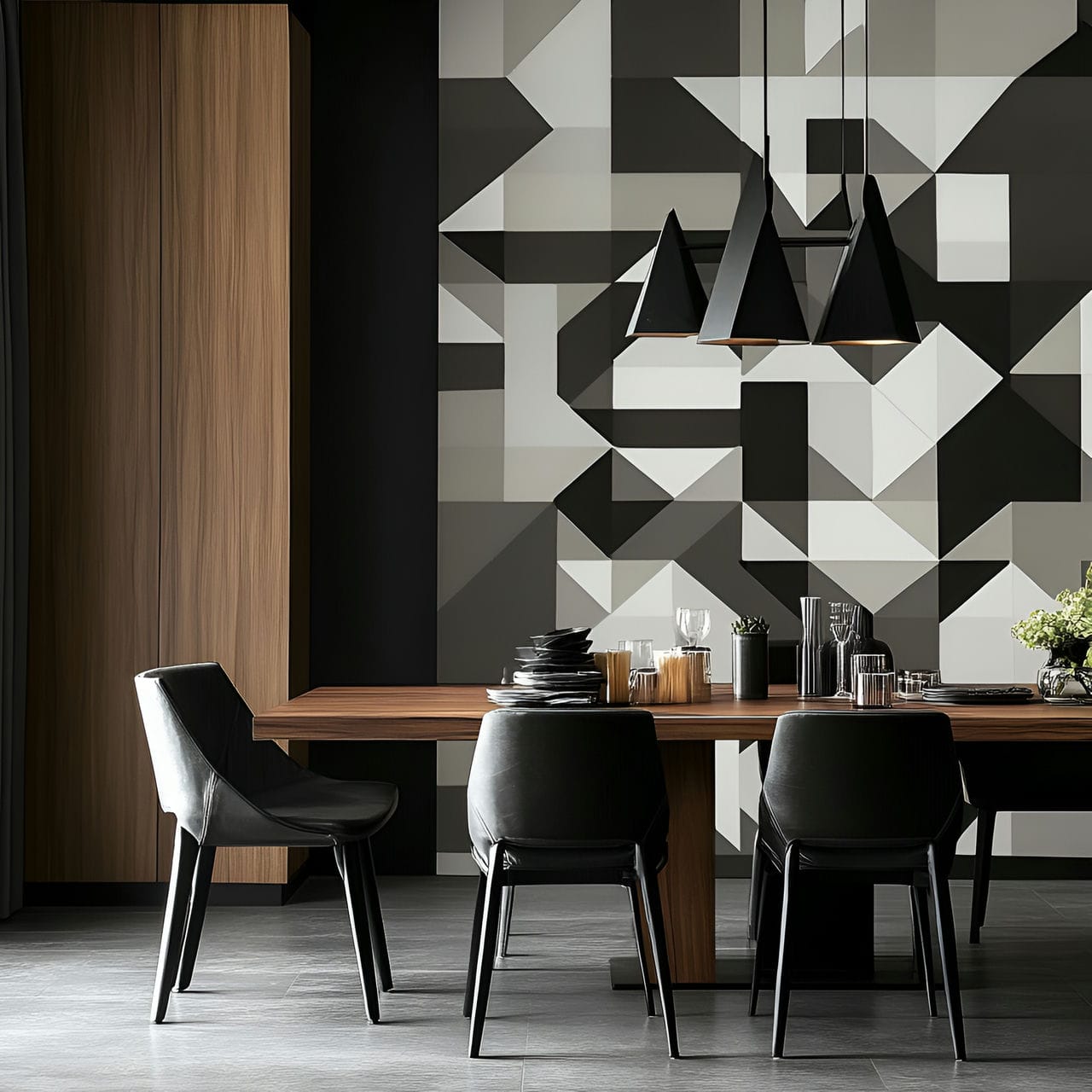 20 Best Dining Room Ideas And How To Design One Yourself! 197 2. Patterned wallpaperย