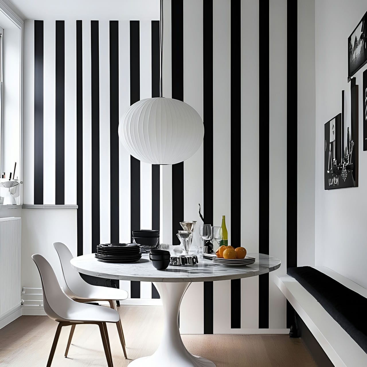 20 Best Dining Room Ideas And How To Design One Yourself! 199 2. Patterned wallpaperย