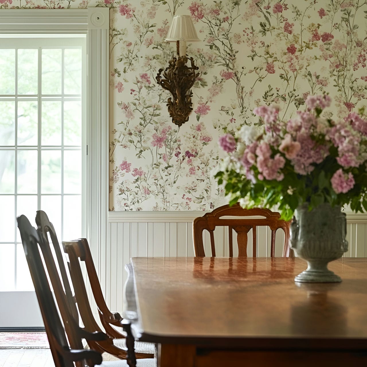20 Best Dining Room Ideas And How To Design One Yourself! 202 2. Patterned wallpaperย