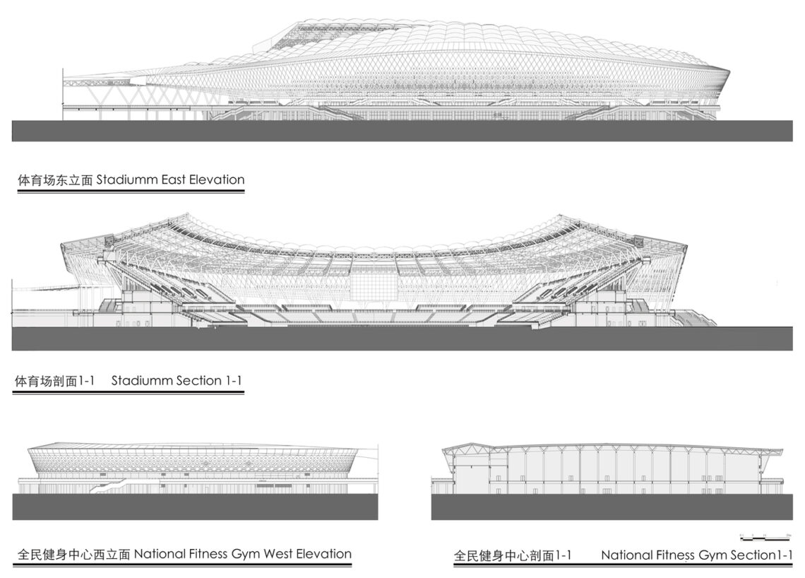 Xiangyang national sports center / csadi