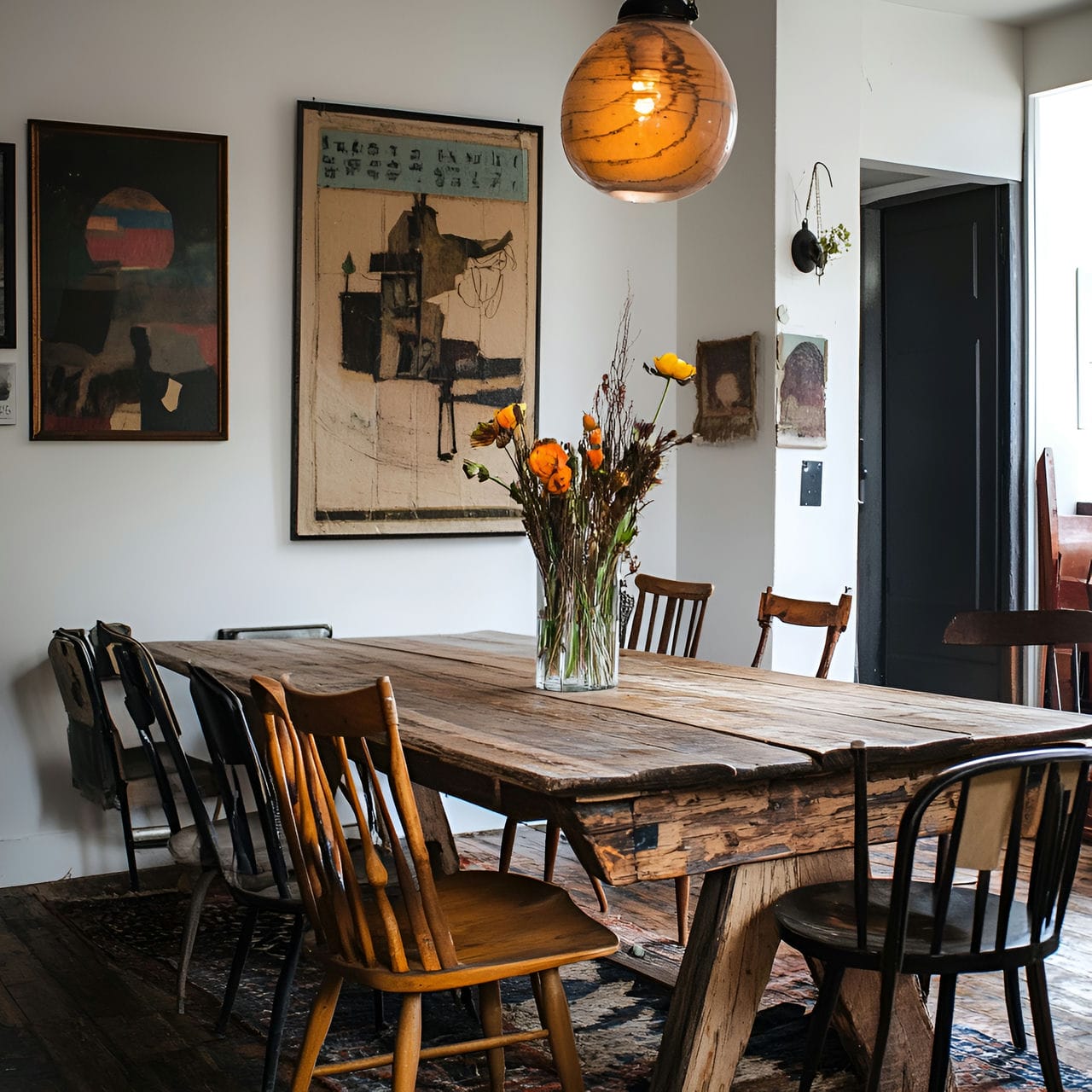 20 Best Dining Room Ideas And How To Design One Yourself! 206 3. Mixed seating