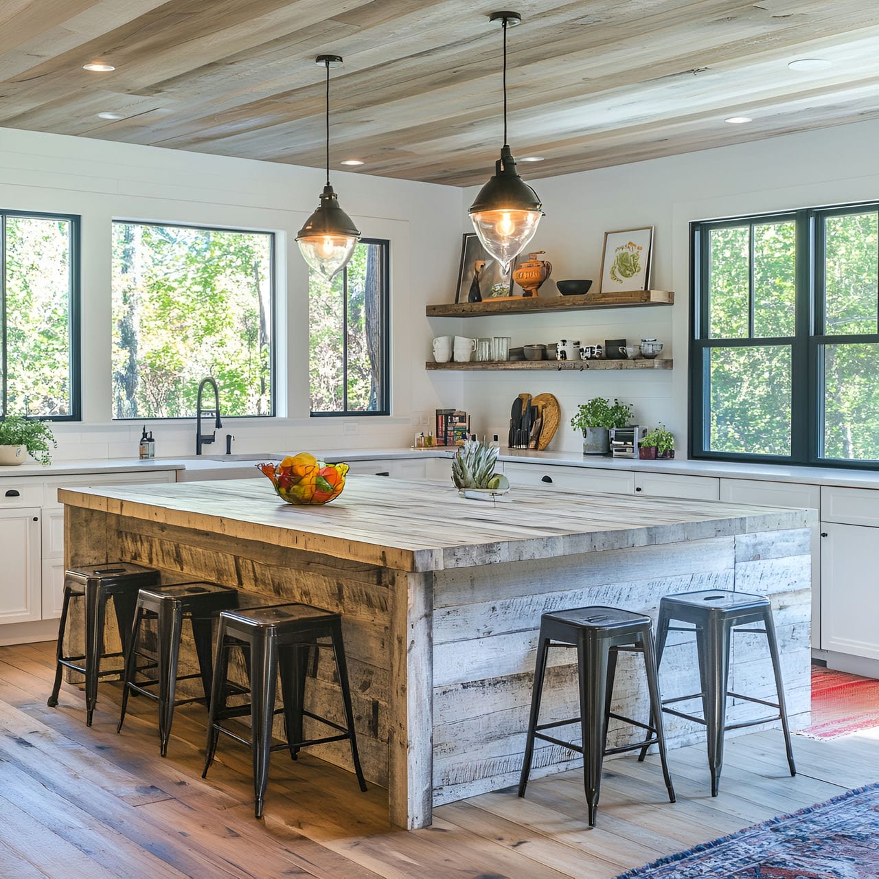 20 Best Kitchen Ideas And How To Design One Yourself! 209 3. Large kitchen island with seating