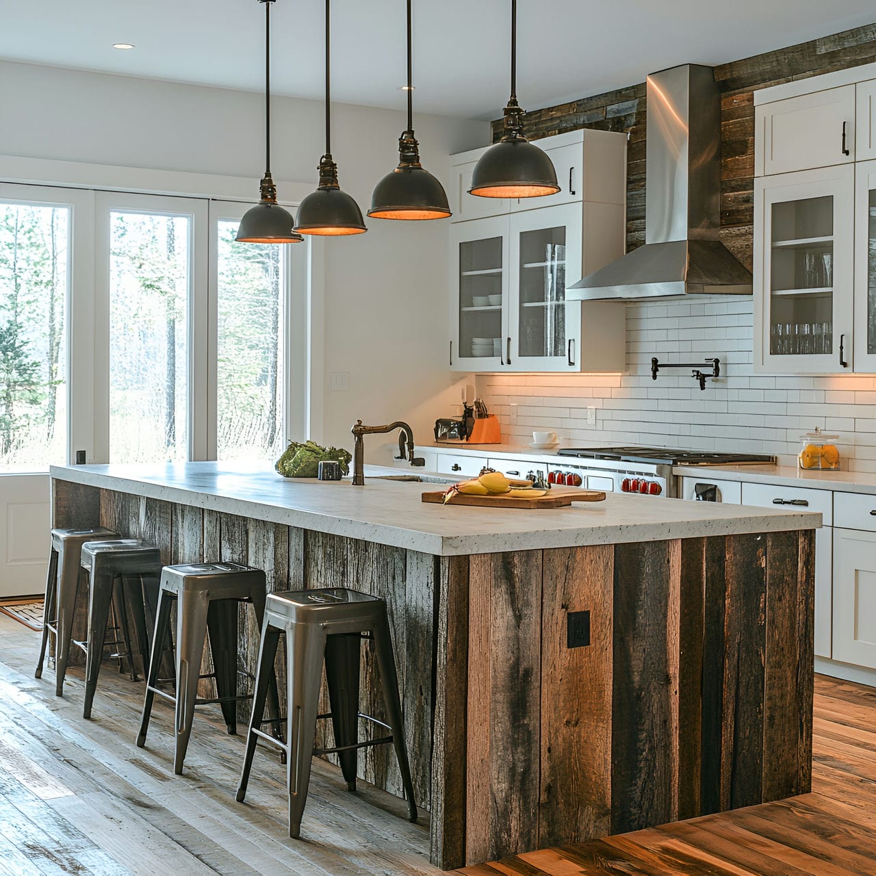 20 Best Kitchen Ideas And How To Design One Yourself! 210 3. Large kitchen island with seating