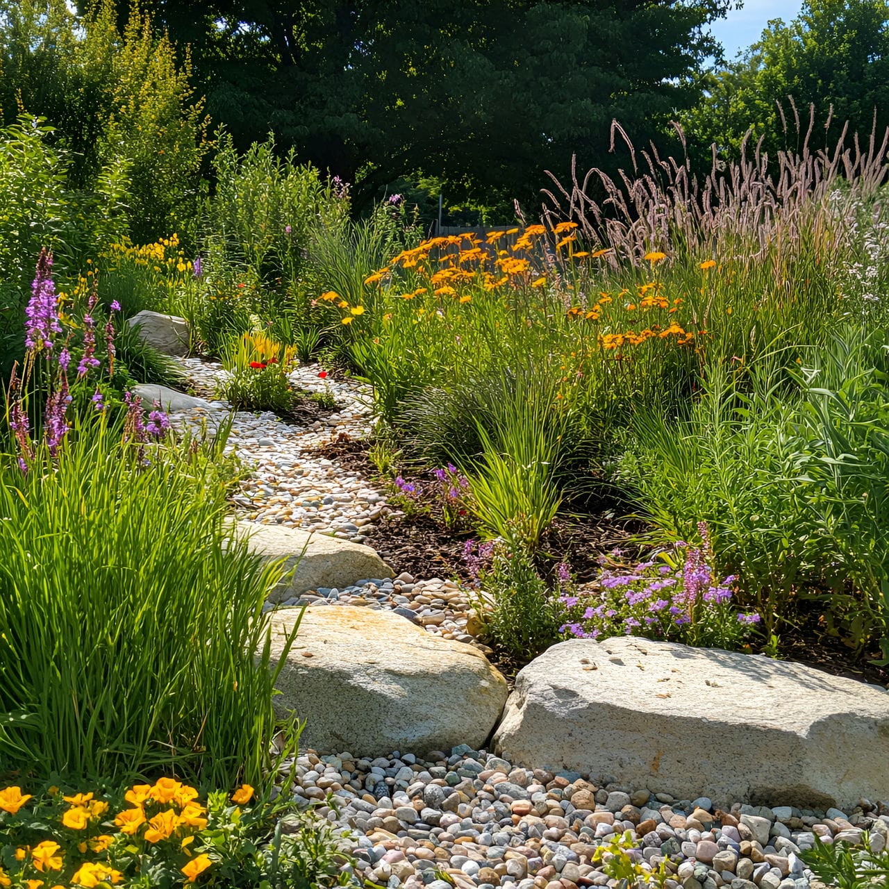 20 Best Garden Ideas And How To Design One Yourself! 156 3. Rain gardens
