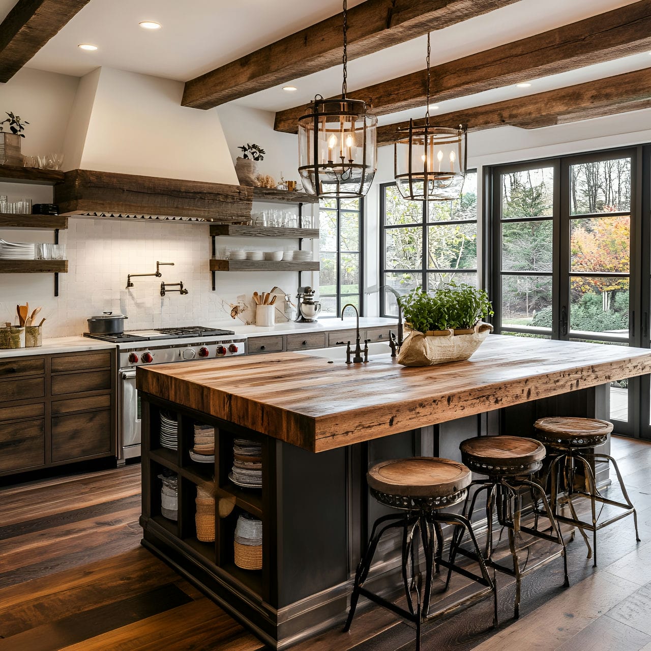 20 Best Kitchen Ideas And How To Design One Yourself! 213 3. Large kitchen island with seating