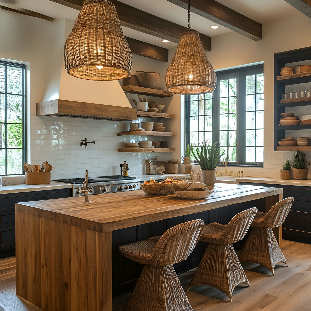 20 Best Kitchen Ideas And How To Design One Yourself! 214 3. Large kitchen island with seating