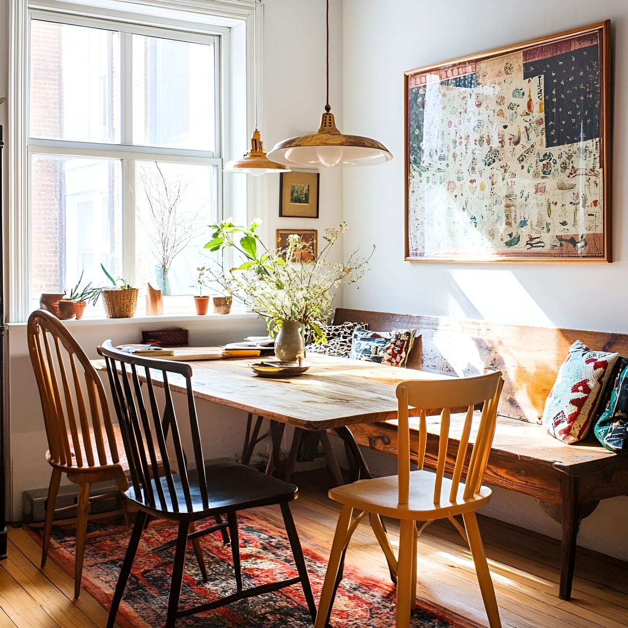 20 Best Dining Room Ideas And How To Design One Yourself! 208 3. Mixed seating